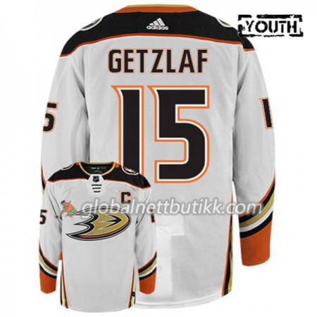 Anaheim Ducks Hockeydrakt COREY PERRY 15 Hvit Adidas Authentic - Barn